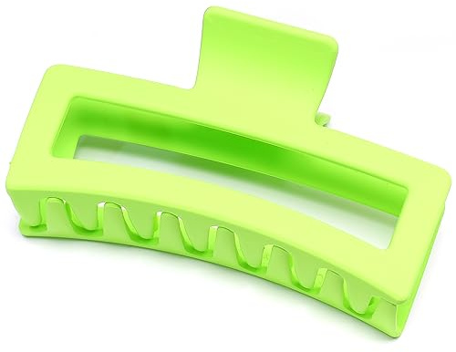 QinGoo Riesen Mattes Haarklammer Groß Haarspange Elegant Haar clips Schöne Damen Haarschmuck, 12.7cm, Grün