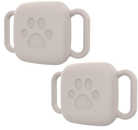 Fiorky Silicone Case for Tile Mate 2022 2024 Protective Cover Sleeve, 2 PCS Silicone Case for Anti-Scratch Sturdy Secure Tag Holder Soft Flexible Cover for Pet Dog Cat Collar Case