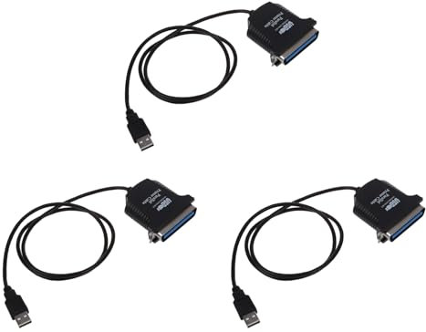 Pyugxab 3X USB A Cable de Adaptador de Impresora Centronics de 36 Paralelo