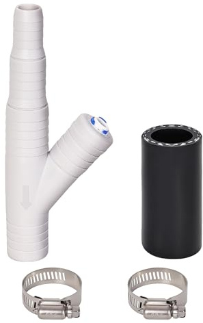Dishwasher Drain Hose Adapter, RO Drain Line adapter，Garbage Disposal Adapter with 1/4-inch Quick Connect Fitting and 7/8-inch Fitting for a Dishwasher，No Drilling Required