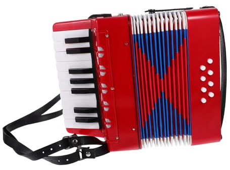 BESPORTBLE Junge Mädchen Akkordeon Spielzeug Lerninstrument Akkordeoninstrument für Kleine Hände Anfänger Musikinstrument zum Üben und Lernen