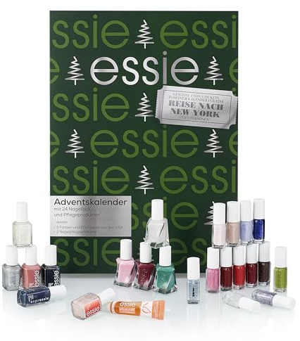 essie Adventskalender mit exklusiven Shades aus den USA, Nagellack und Nagelpflege, 24 Türchen
