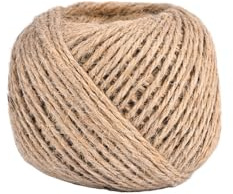 Spago Per Decorazioni Corda di iuta da 1/1,5/2/2,5/3,0 mm, spago canapa, decorazione for la casa, matrimonio, nastro, lavoro manuale, festa compleanno(2mmx76M)