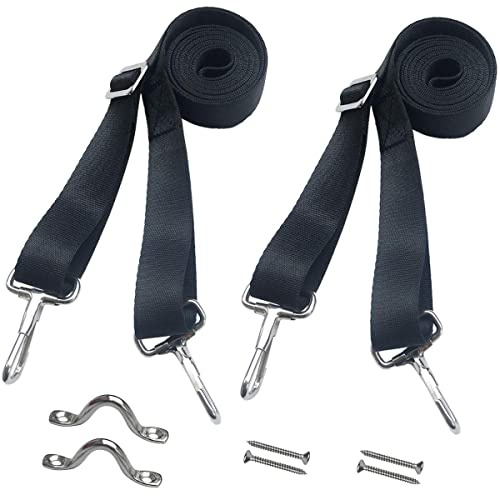 2 Stück Markisengurte für Boot, Verstellbare Bimini Top Gurte, Bimini-Obergurte Bootsgurte, Sturmband Markise, Sturmband für Vorzelt, Markise Spanngurt für Boot, Kanu, Kajakfahren, Yacht, Zelt