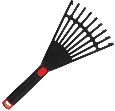 Abaodam Rastrillo Pequeño de Plástico para Jardín y Macizos de Flores, Seguro y Fiable con Superficie Lisa, Adecuado para Trabajar Jardín y Cama de Flores