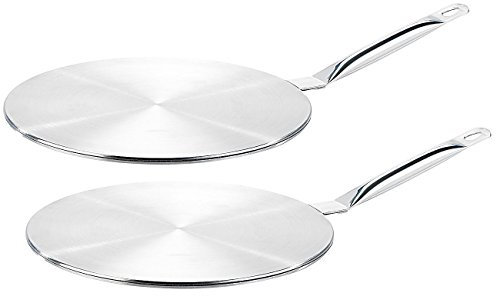 Rosenstein & Söhne Induktion Aufsätze: Universal-Adapterplatte für Induktionskochfelder, 24 cm, 2er-Set (Adapter Induktion Magnetscheibe, Adapter-Induktionskochplatte, selber machen)