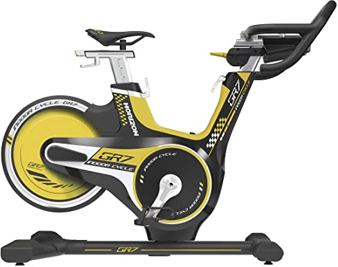Horizon Fitness GR7 Indoor Cycle, schwarz/gelb 132 x 56 x 100 (cm)