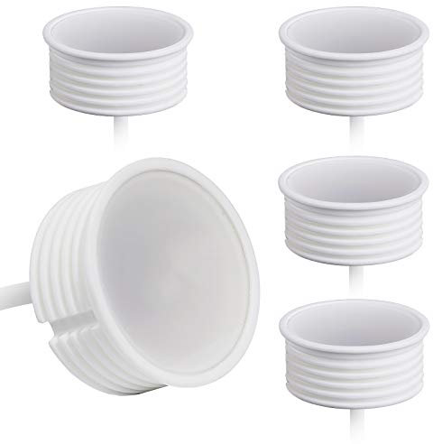 YanFeiYit 5x Modulo LED 5W, ultrasottile, Dimmerabile, ø 50 x 22 mm, ceramica, bianco caldo 3000K, fascio di luce 120°, per faretto da incasso, sostituisce lampadina GU10 MR16