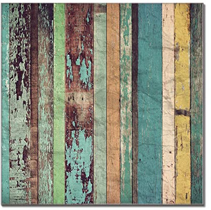 banjado Glas Magnettafel (110 x 55cm) - Magnetwand Glas - Magnetpinnwand als Memoboard - Pinnwand Magnettafel Küche, Büro, Kinderzimmer - Bunte Bretterwand