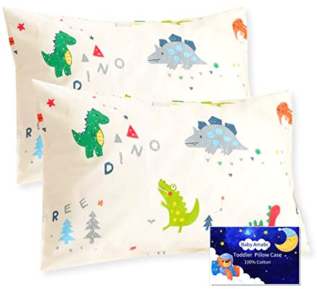 Kinder Kissenbezug 40x60 cm - 2er-Pack 100% Baumwolle Kopfkissenbezug mit Umschlagverschluss - Baby Kleinkind Kissen Kissenbezüge für Kinderwagen, für Kinderbettwäsche