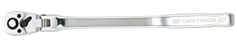 Craftsman Ratchet, Bent-Handle Flex-Head, 3/8 Inch Drive (CMMT99439)