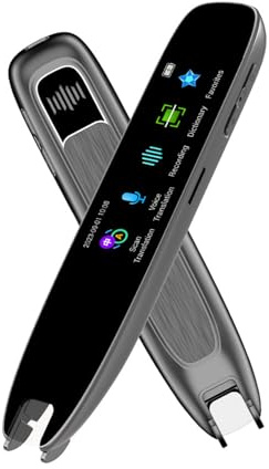 Scan-Stift mit Übersetzungsfunktion für Lehrbücher – Lesestift für Legasthenie & Prüfungen, 112 Sprachen online / 12 Sprachen offline scannen & übersetzen, kompatibel mit Schulbüc