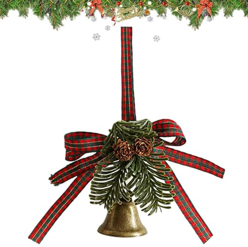 Generisch Ornamenti per campane natalizie, campane di Natale per la decorazione, decorazione per porta, decorazione per albero di Jingle Bell, riutilizzabile per la porta del camino