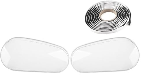 LST 2x Scheinwerferglas Streuscheibe Frontlicht Abdeckung links rechts Set kompatibel mit VW Golf 4 IV 1J 1997-2006