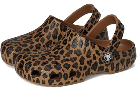 Crocs Unisex Classic Clog - Seasonal Graphic Sepia/Leopard Mens 6/Womens 8 Medium