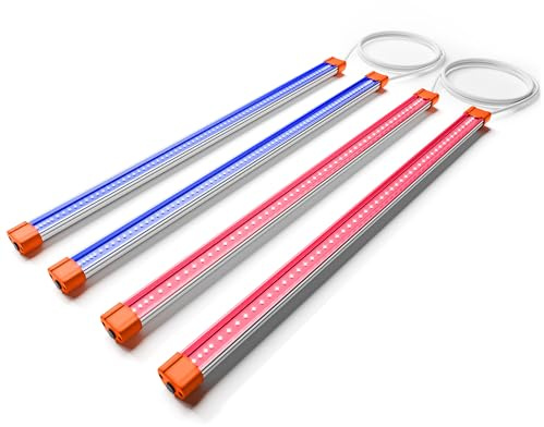 Spider Farmer 365nm UV & 730nm IR LED Grow Lampe Bars 60cm 4er Pack | SUPP-UV30 & IR16 Supplemental Grow Light 365-370nm UV & 730-745nm IR Pflanzenlampe für Growzelte