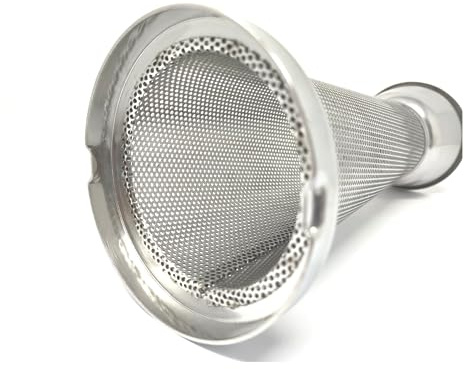 Filtro ricambio OMRA originale N°5 in acciaio inox per spremipomodoro manuale ER modello NL5 – Ø 55 mm – codice OM-2300-D1 – made in Italy – sistema a baionetta non compatibile con filetto