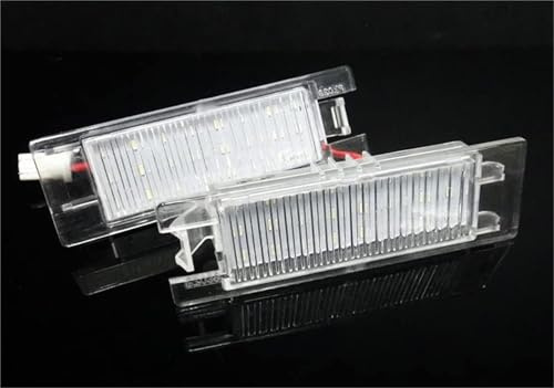 HUVNEXA 2x Luce Targa a LED Bianca Canbus, for 500L 600 Brava Bravo Croma Doblo Grande Punto Linea Punto Evo Multipla Marea Tipo Renegade Luce targa auto
