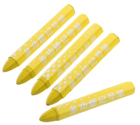 Operitacx 5 piezas Marcadores de Neumáticos con Crayones de Cera Duraderos para Reparación y de Coches Motos y Bicicletas Fácil para y Localizar Puntos de Reparación