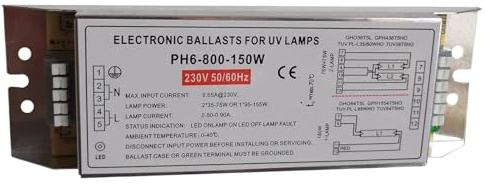NZBZKKNBCP Ballast électronique for lampe UV 230 V for 2 lampes 2x35W-75W ou 1 lampe 1x95-150W PH6-800-150W ballast