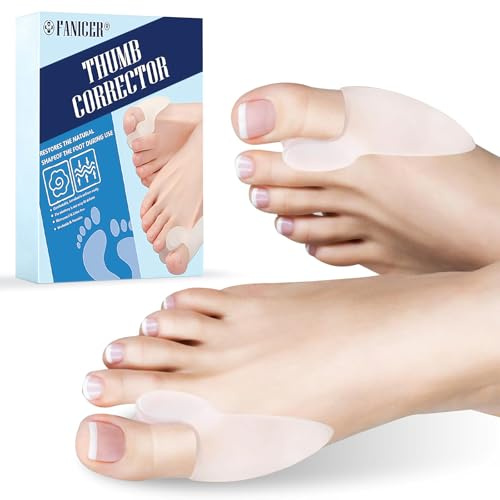 6 Pièces Correcteur Hallux Valgus en Silicone,Séparateurs d'Orteils Transparent,Étirement Ecarteur d'orteil,Redresser les Orteils,Lavable et réutilisable,Pour Hommes et Femmes