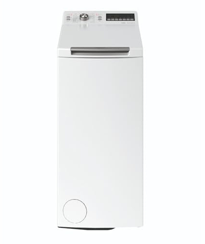 Hotpoint - WMTG6526BFR Lave-linge Top - Capacité 6,5 kg - Chargement Supérieur, 1200 tr/min - Moteur Induction, Ouverture Douce - Départ Différé - Classe Énergétique A - Blanc