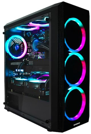 Greed® MK2 Pro - PC Gaming - AMD Ryzen 7 5700X + AMD Radeon RX 9070 16 GB | High End computer 4K + Raytracing - 4,6 GHz - 16 GB RAM DDR4 - Raffreddamento ad acqua - SSD da 2 TB - WiFi + Windows 11 Pro
