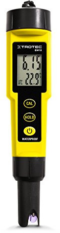 TROTEC pH Wert Messgerät BW10 – Für Aquarium, Teich, Pool – Messbereich 0,00-14,00 pH, Abschaltautomatik, Wassertemperatur
