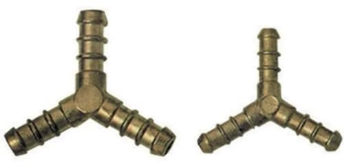 Raccordo a tre vie per tubo gas gpl