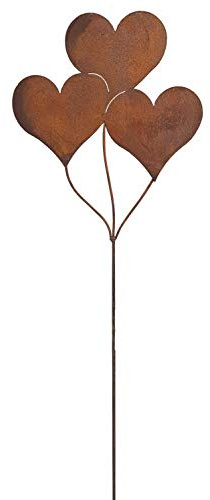 Vosteen Gartenstecker Herzen Ballons Metall Rost Gartendeko Edelrost