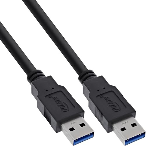 InLine 35203 0.3m USB A Mini-USB B Mâle Mâle Noir câble USB - Câbles USB (0,3 m, USB A, Mini-USB B, 3.0 (3.1 Gen 1), Noir)