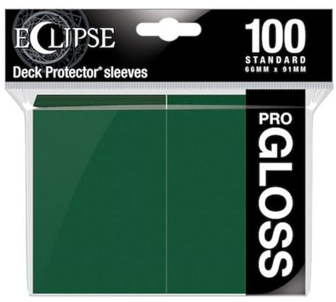 Ultra Pro E-15605 Eclipse Gloss - Maniche standard, confezione da 100 pezzi, colore: verde foresta