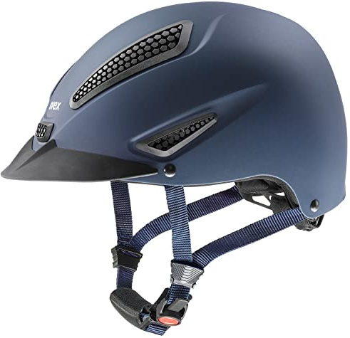 Uvex perfexxion II Horse Riding Helmet for Women & Men - Adjustable & Excellent Ventilated Equestrian Helmet, Blue S-M