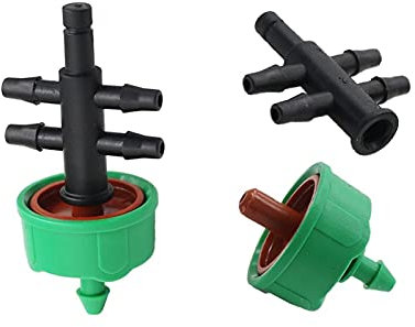 Raccords de tuyauterie d'irrigation de sprinkler d 300 morceaux d'écoulement stable 2L / 4L / 8L Drapper 4-Way 3 / 5mm Tuyau Distributeur Distributeur Jardin Irrigation Accessoires (Color : 4L)