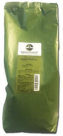 SABOREATE Y CAFE THE FLAVOUR SHOP Té Rojo Pu Erh Yunnan China Vainilla en Hebra Hoja a Granel con propiedades digestivas Detox 1 kg