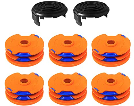YWNYT WX100 String Trimmer Spool Line for Qualcast GT25 GGT350A1 GT30 GGT450A1, Replacement Trimmer Spool for Worx WG100E WG104E1, 1.65mm x 8.3M
