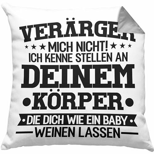 Trendation Physiotherapeut Kissen mit Füllung 40x40 Geschenk Lustiger Spruch Physiotherapie Praxis Geschenkidee (Grau)