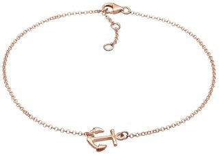 Elli Fußschmuck Damen Fußkettchen Anker Maritim in 925 Sterling Silber