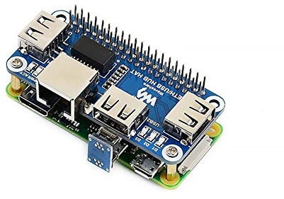 MOOKEENONE Plug & Play Lot de 3 cartes d'extension USB 2.0/1.1 Ethernet vers RJ45 + connecteur micro USB pour Raspberry Pi Zero (W/WH)