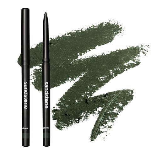 Sandstone Scandinavia Hypoallergener Augenstift (Grün) | Wasserfest, Vegan und Tierversuchsfrei | Eyeliner für empfindliche Augen