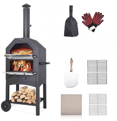 Outdoor Pizzaofen, Pizzaofen Tragbarer Pizzamaker, Ofen Outdoor geeignet für Hinterhof und Camping