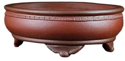 YCCHAH Pots De Plantes D'intérieur Pots de Fleurs en Argile Violette Pots Miniatures Pots Miniatures ovales Antiques Faits à la Main Pots de Palmier Jardinières pour Plantes D'extérieur