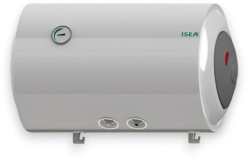 Briconess.com Scaldabagno Elettrico 80 Litri Orizzontale con allaccio a Destra con bollitore in Acciaio ISEA