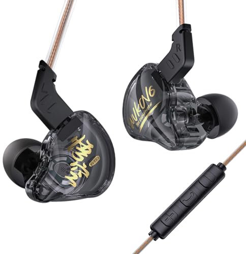 Yinyoo KBEAR MONKIE K01 - Auricolari in-ear con cavo, 1DD, leggeri, con spina da 3,5 mm, bassi immersivi HIFI, compatibili con PC, PS5, Xbox, Switch
