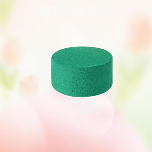 Lot de 4 mousses florales, pour fleurs artificielles, mousse à emboîter, mousse pour fleurs, fleurs vertes, fleurs fraîches, décoration de fête de mariage (10 x 4 cm)