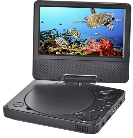 Mini Lettore DVD Portatile Da 9 Pollici Con Schermo Da 7 Pollici, Lettore DVD CD HD, Regalo Didattico For Studenti