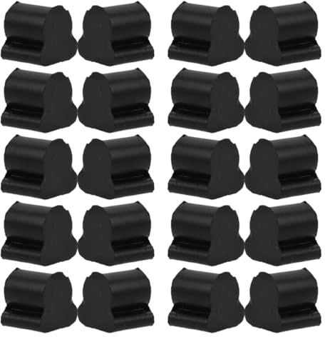 Korkpolster aus Gummi Trompetenventil, 20 Stück, 4mm | Schwarz, für Übung und Schulorchester, Ersatzteil für Ventile, Stabilisierend und Geräuscharm