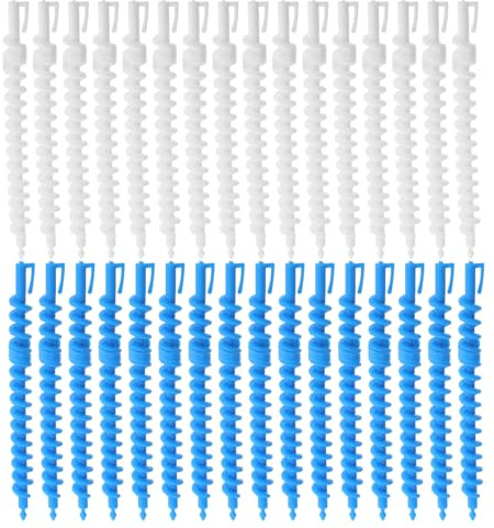 Toyvian Varillas para Rizar el Cabello en Espiral 14 Mm 36 Piezas Rulos de Permanente para Ondas Naturales Plástico Resistente Uso Profesional y Doméstico Cuidado del Cabello