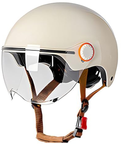 Elmetto Scodella Caschi Cromwell Motociclista ECEDOT Omologato Caschi Jet E Demi-Jet Retrò Moto Con Visiera Casco Mezzo De Scooter Portatile Aperto Casco Per Uomini Donne