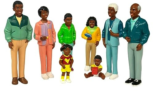 Miniland 27396 - Afrikanische Familie 8 Figuren 12,5 cm / 4,5 cm